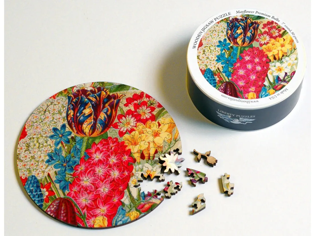 Dahlias Wooden Puzzle