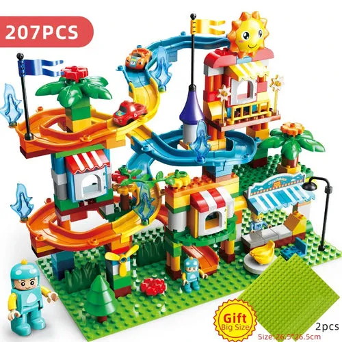 Exciting Big Particle Marble Run Building Blocks - Ultimate Fun Set