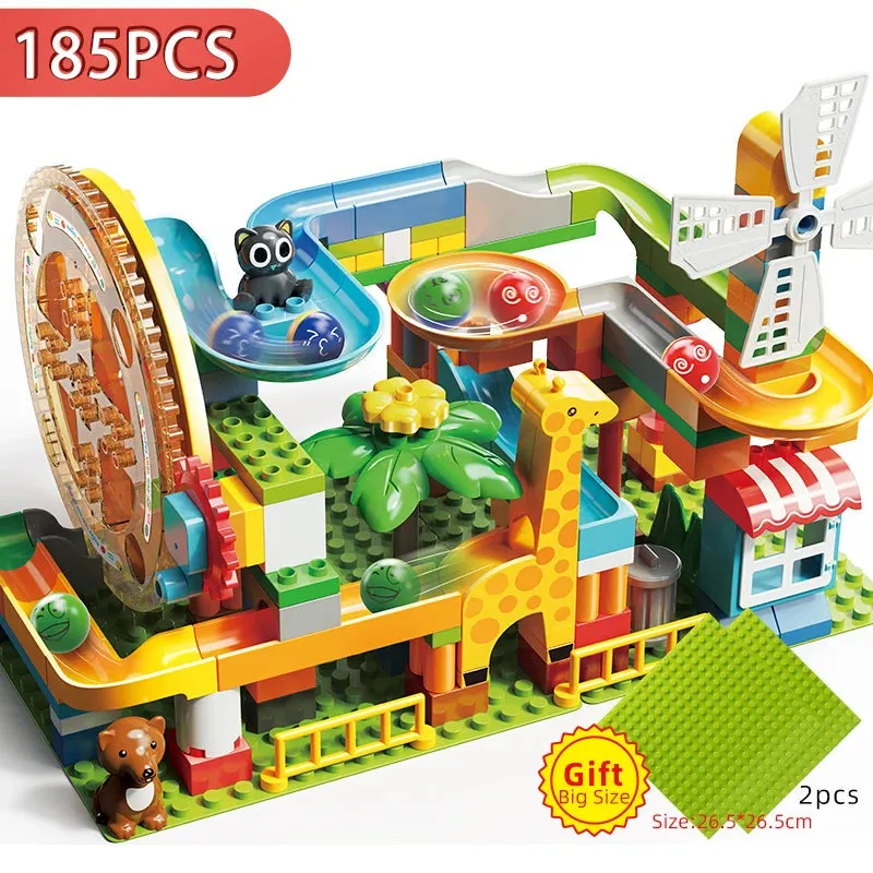 Exciting Big Particle Marble Run Building Blocks - Ultimate Fun Set
