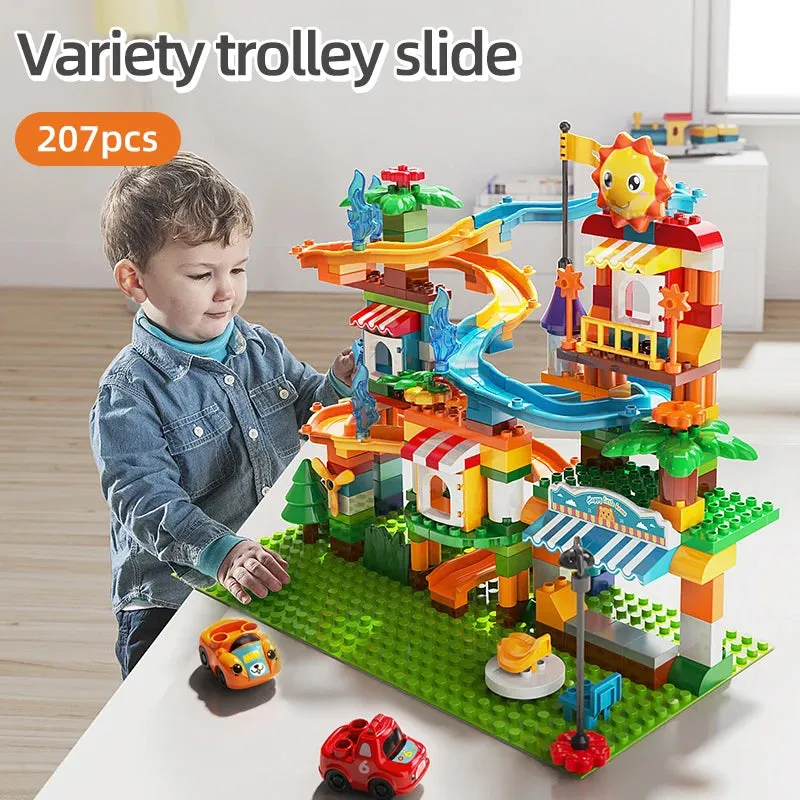 Exciting Big Particle Marble Run Building Blocks - Ultimate Fun Set