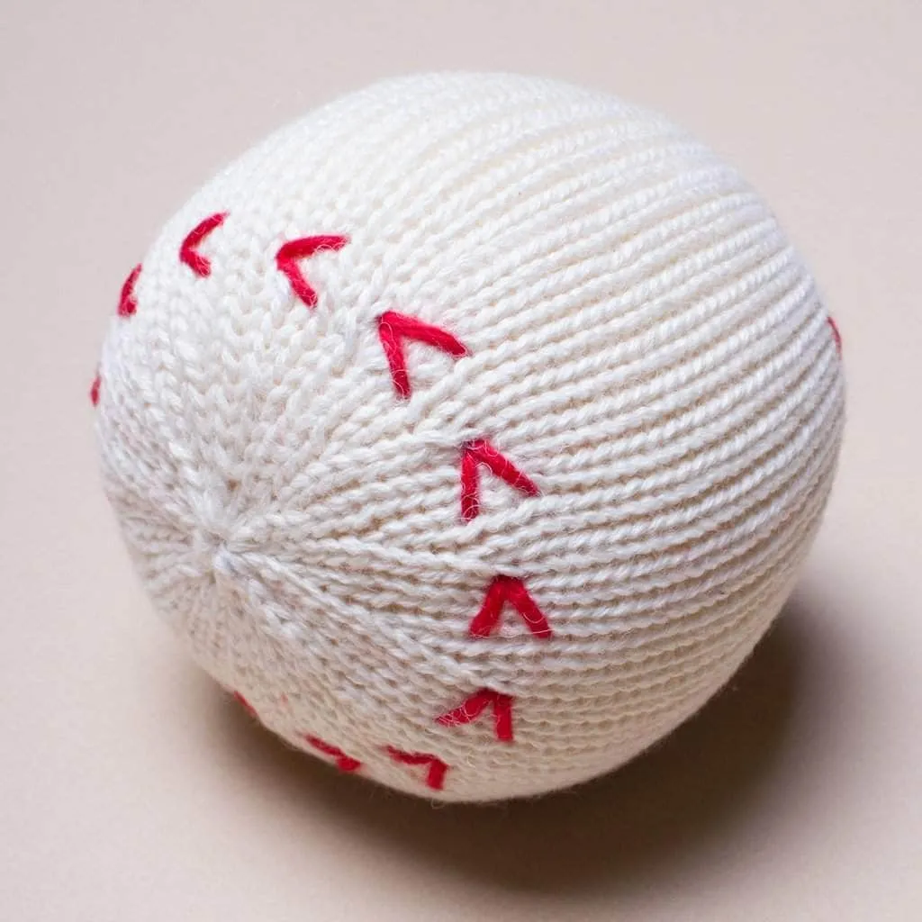 Knit Baby Rattles - Football, Baseball, Basketball & Tennis