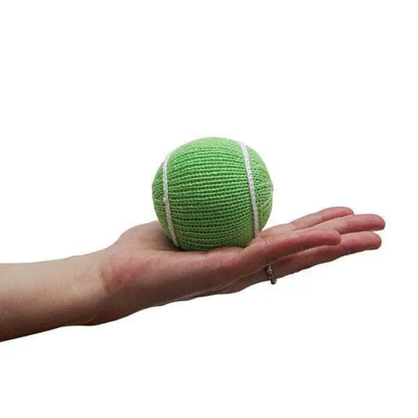 Knit Baby Rattles - Football, Baseball, Basketball & Tennis