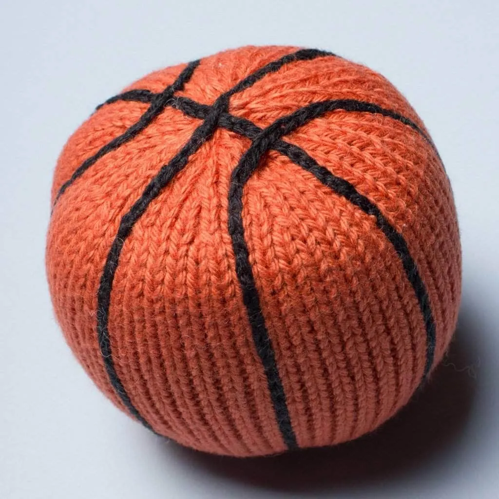 Knit Baby Rattles - Football, Baseball, Basketball & Tennis