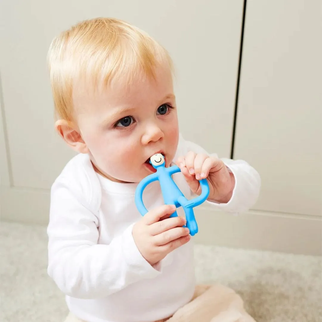 Matchstick Monkey Teething Toy - Blue
