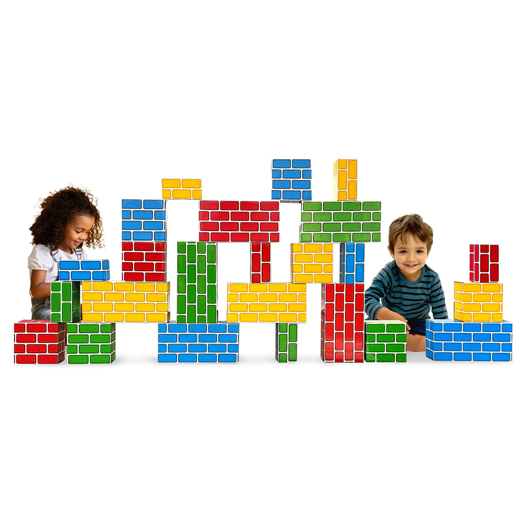 Teacher Created Resources Easy-Stack Cardboard Blocks - 24 Piece Set