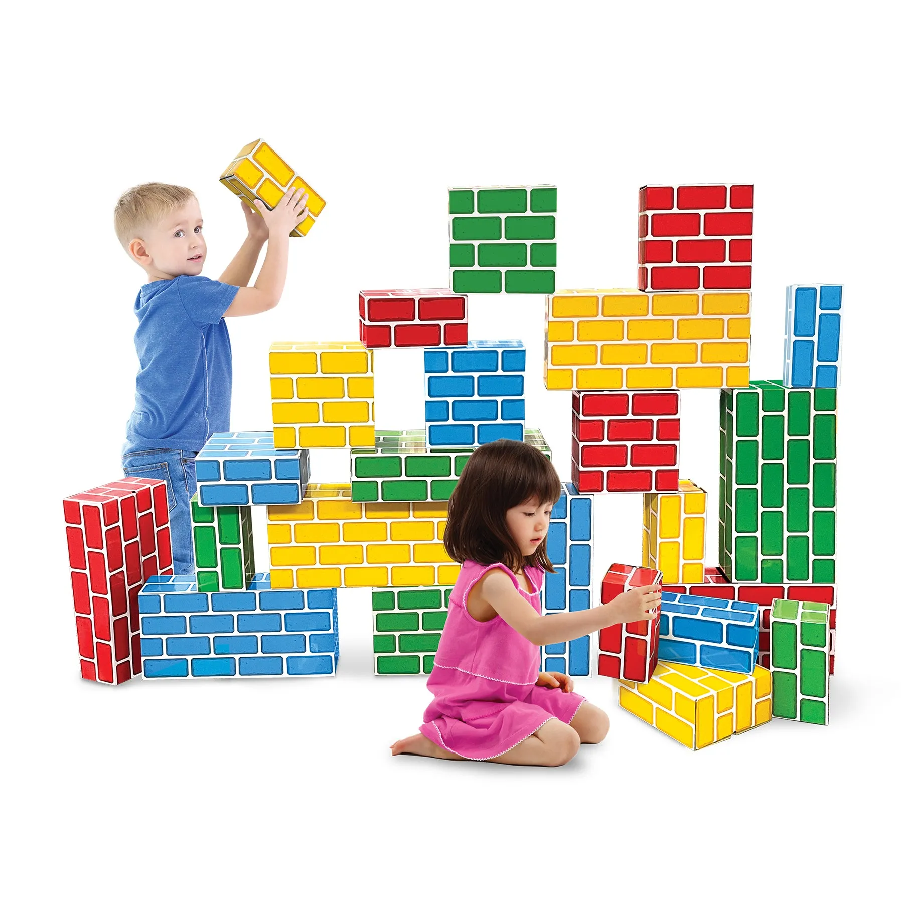 Teacher Created Resources Easy-Stack Cardboard Blocks - 24 Piece Set